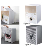 Maxbell Washing Machine Cover Dustproof Cute for Top Loading Washer and Dryer Machine Style A