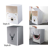 Maxbell Washing Machine Cover Dustproof Cute for Top Loading Washer and Dryer Machine Style A