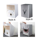 Maxbell Washing Machine Cover Dustproof Cute for Top Loading Washer and Dryer Machine Style A