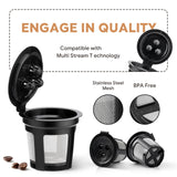 Maxbell Refillable 4Pcs Coffee Machine Parts Coffee Pod Capsules for kitchen