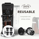 Maxbell Refillable 4Pcs Coffee Machine Parts Coffee Pod Capsules for kitchen