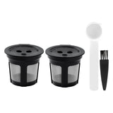 Maxbell 2 Pieces Coffee Filters with Lid Stainless Steel Mesh for Cfp301 Spare Parts