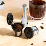 Maxbell 2 Pieces Coffee Filters with Lid Stainless Steel Mesh for Cfp301 Spare Parts
