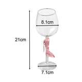 Maxbell Goblet Wine Glass Gift Clear Long Stem for Red and White Wine Drinks Wedding High Heel