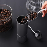 Maxbell Manual Coffee Grinders Aluminum Handy Easy to Settings for Camping Spice Argent