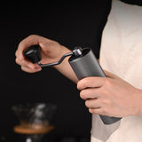 Maxbell Manual Coffee Grinders Aluminum Handy Easy to Settings for Camping Spice Argent