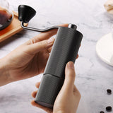Maxbell Manual Coffee Grinders Aluminum Handy Easy to Settings for Camping Spice Argent