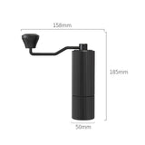 Maxbell Manual Coffee Grinders Aluminum Handy Easy to Settings for Camping Spice Argent