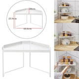 Maxbell Triangle Shelf Sundries Storage Rack Stackable for Bathroom Dorm Corner Large