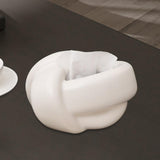 Maxbell Stylish Tissue Box Cover Housewarming Gift Decor for Home End Table Hotel White