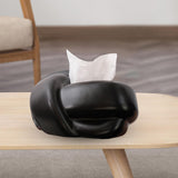 Maxbell Stylish Tissue Box Cover Housewarming Gift Decor for Home End Table Hotel Black