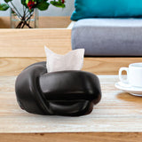 Maxbell Stylish Tissue Box Cover Housewarming Gift Decor for Home End Table Hotel Black
