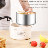 Maxbell Portable Lunch Box Cutlery Set with Flatware Leakproof for Picnic Adult Kids White 3 Boxes