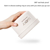 Maxbell Portable Lunch Box Cutlery Set with Flatware Leakproof for Picnic Adult Kids White 3 Boxes