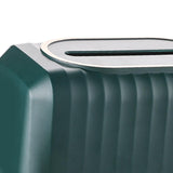Maxbell Striped Design Tissue Box Cover Case for Living Room Durable Decorative Dark Green