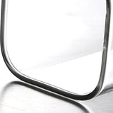 Maxbell 400ml milk Cup Drinkware Clear Square for Breakfast Tea Water Juice White