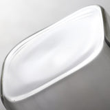 Maxbell 400ml milk Cup Drinkware Clear Square for Breakfast Tea Water Juice White
