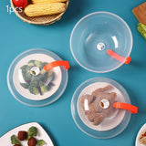 Maxbell Microwave Cover for Foods Washable High Temperature Resistance Transparent
