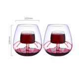 Maxbell Creative Red Wine Glass Set with Built in Aerator Western Restaurant Style A