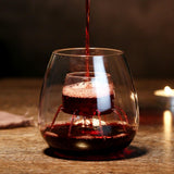 Maxbell Creative Red Wine Glass Set with Built in Aerator Western Restaurant Style A
