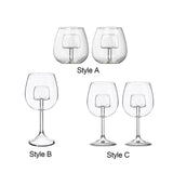 Maxbell Creative Red Wine Glass Set with Built in Aerator Western Restaurant Style A