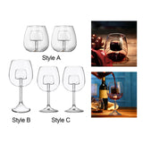 Maxbell Creative Red Wine Glass Set with Built in Aerator Western Restaurant Style A