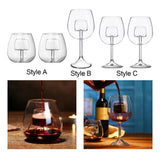 Maxbell Creative Red Wine Glass Set with Built in Aerator Western Restaurant Style A