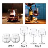 Maxbell Creative Red Wine Glass Set with Built in Aerator Western Restaurant Style A