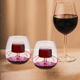 Maxbell Creative Red Wine Glass Set with Built in Aerator Western Restaurant Style A