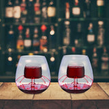 Maxbell Creative Red Wine Glass Set with Built in Aerator Western Restaurant Style A