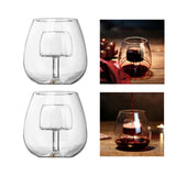 Maxbell Creative Red Wine Glass Set with Built in Aerator Western Restaurant Style A