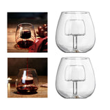 Maxbell Creative Red Wine Glass Set with Built in Aerator Western Restaurant Style A