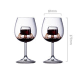 Maxbell Creative Red Wine Glass Set with Built in Aerator Western Restaurant Style C