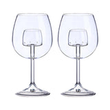 Maxbell Creative Red Wine Glass Set with Built in Aerator Western Restaurant Style C