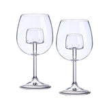 Maxbell Creative Red Wine Glass Set with Built in Aerator Western Restaurant Style C