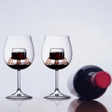 Maxbell Creative Red Wine Glass Set with Built in Aerator Western Restaurant Style C