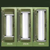 Maxbell Food Wrap Dispenser Slider Cutter Kitchen Organizer for Cling Film Tin Foil