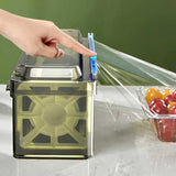 Maxbell Food Wrap Dispenser Slider Cutter Kitchen Organizer for Cling Film Tin Foil
