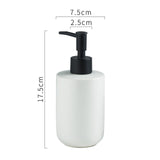 Maxbell Ceramic Soap Dispenser Bottle Empty Pump Bottle for Home Restaurant White