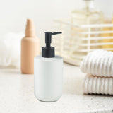 Maxbell Ceramic Soap Dispenser Bottle Empty Pump Bottle for Home Restaurant White