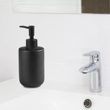 Maxbell Ceramic Soap Dispenser Bottle Empty Pump Bottle for Home Restaurant Black