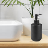 Maxbell Ceramic Soap Dispenser Bottle Empty Pump Bottle for Home Restaurant Black