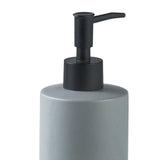 Maxbell Ceramic Soap Dispenser Bottle Empty Pump Bottle for Home Restaurant Gray