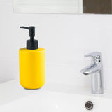 Maxbell Ceramic Soap Dispenser Bottle Empty Pump Bottle for Home Restaurant Yellow