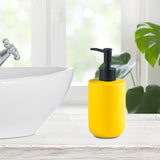 Maxbell Ceramic Soap Dispenser Bottle Empty Pump Bottle for Home Restaurant Yellow