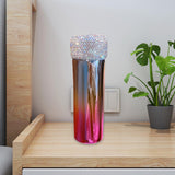 Maxbell Stainless Steel Bling Tumbler Refillable Bling Cups for Women Picnic Office