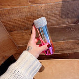 Maxbell Stainless Steel Bling Tumbler Refillable Bling Cups for Women Picnic Office