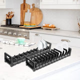 Maxbell Bowl Dish Drain Rack Adjustable Bowl Cup Holder for Kitchen Cabinet Drawer  Bowl Rack