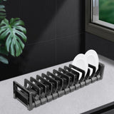 Maxbell Bowl Dish Drain Rack Adjustable Bowl Cup Holder for Kitchen Cabinet Drawer Dish Rack