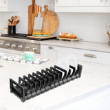 Maxbell Bowl Dish Drain Rack Adjustable Bowl Cup Holder for Kitchen Cabinet Drawer Dish Rack